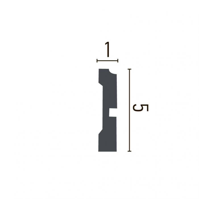 Brau decorativ din poliuretan CR872 - 5x1x200 cm [2]