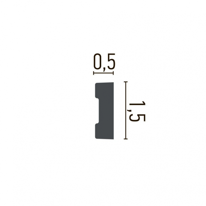 Brau decorativ din poliuretan CR893 - 1.5x0.5x200 cm [2]