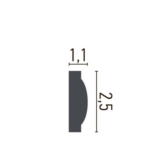 Brau decorativ din poliuretan CR912 - 2.5x1.1x200 cm [2]