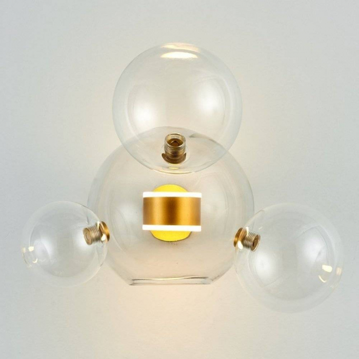 BUBBLES ST-0801W-3+1 lampă de perete aurie Step In Design [2]