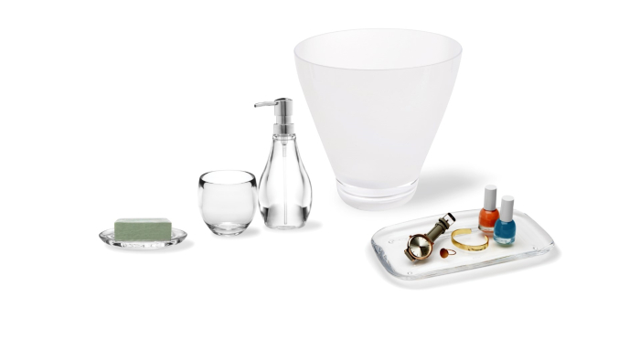 Cană pentru Baie Droplet, Acrilic Transparent - Umbra [2]
