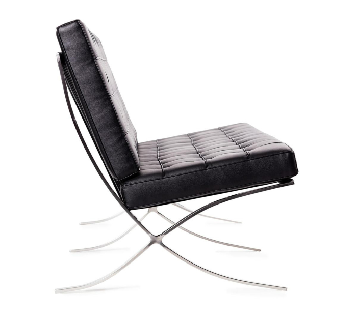 Canapea Barcelon 180x75x85 cm, Piele Naturală Italiană Negru - King Home [6]