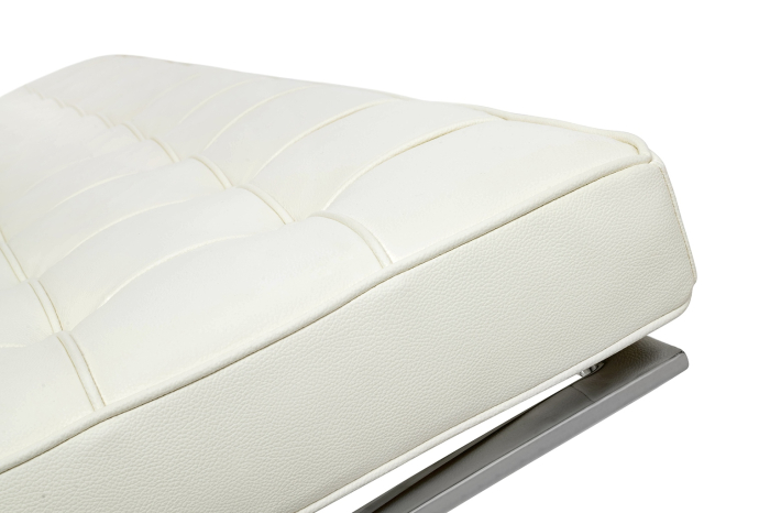 Canapea Barcelon Prestige Plus 150x75x85 cm, Oțel Alb - King Home [4]