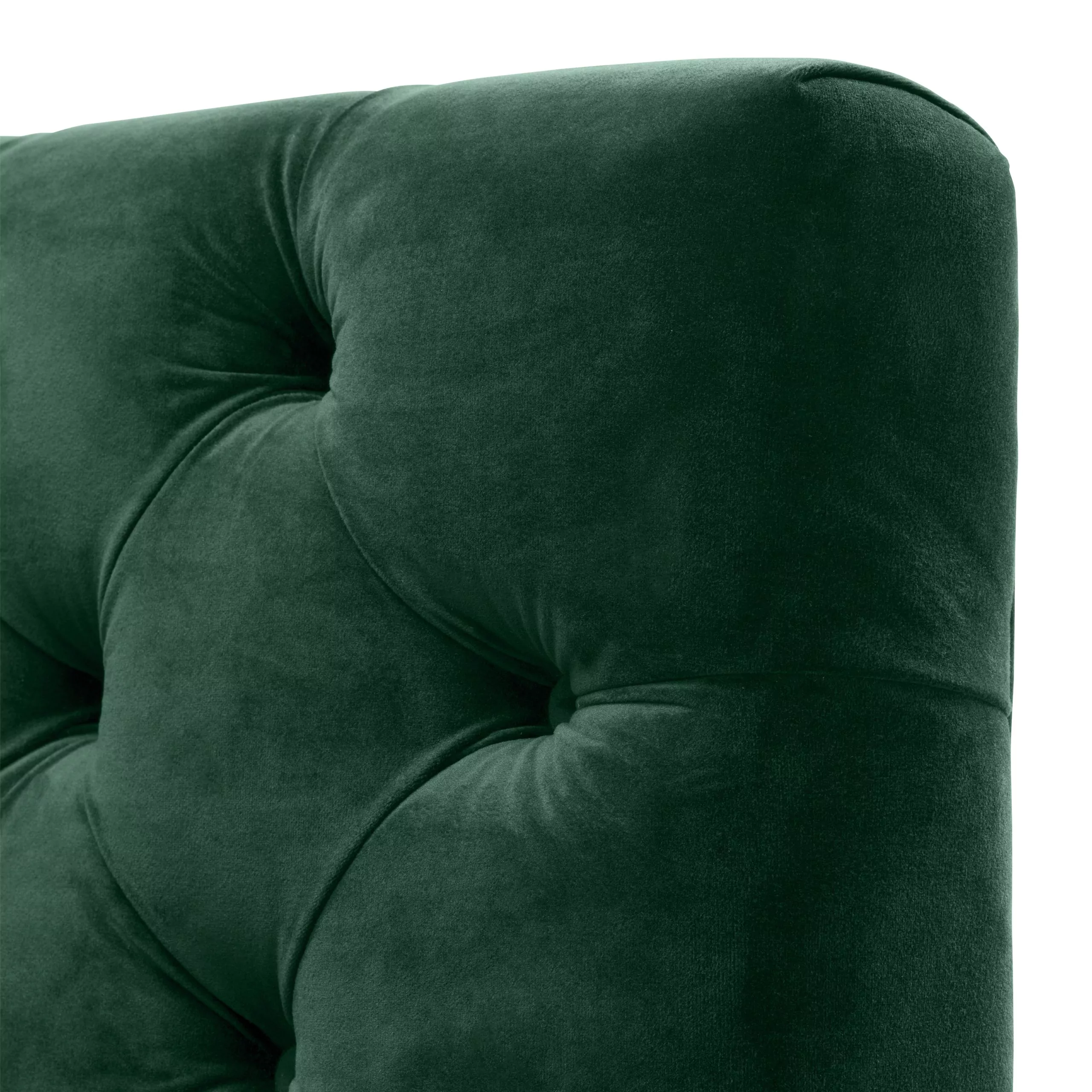 Canapea Castelle, Albastru/ Gri/ Verde 230x85xh79 cm, picioare negre/aurii, cu lemn de pin si arcuri metalice | Eichholtz - 113419 [7]
