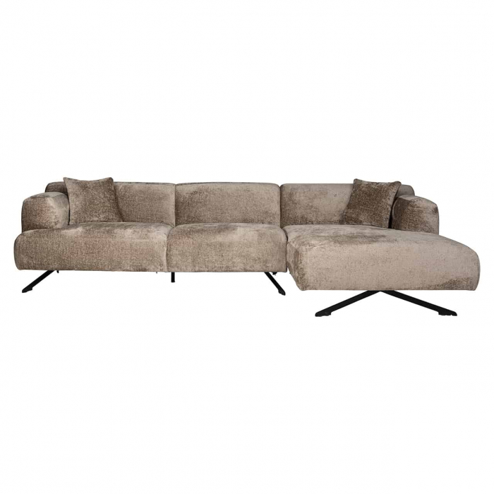 Canapea Donovan 3 locuri + lounge dreapta (Bergen 104 taupe chenille), S5139 TAUPE CHENILLE - Richmond Interiors [4]