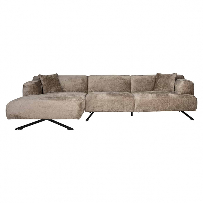 Canapea Donovan 3 locuri + lounge stânga (Bergen 104 taupe chenille), S5138 TAUPE CHENILLE - Richmond Interiors [4]