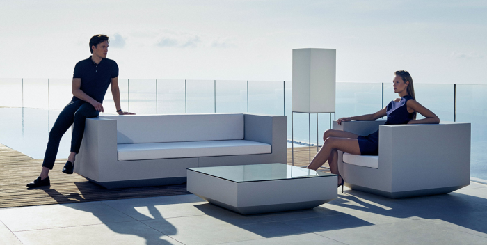 Canapea dreapta exterior cu/fara iluminare LED Vela 220x100x72 cm, diverse finisaje, 54170 - Vondom [6]