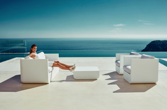 Canapea exterior iluminare LED Ulm 200x82x72 cm, rasina din polietilena, design modern, 54135 - Vondom [10]
