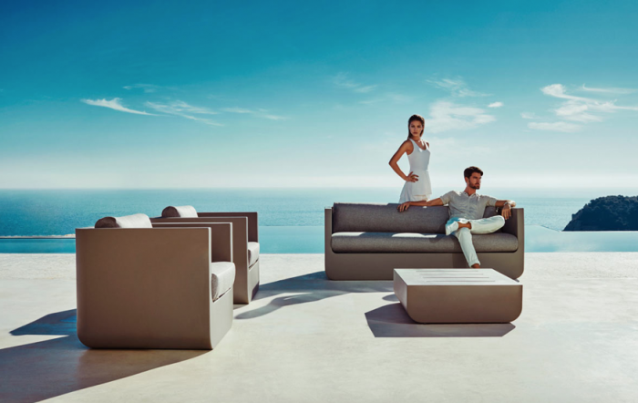 Canapea exterior iluminare LED Ulm 200x82x72 cm, rasina din polietilena, design modern, 54135 - Vondom [7]