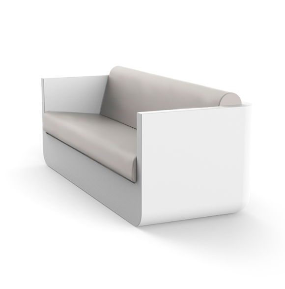 Canapea exterior iluminare LED Ulm 200x82x72 cm, rasina din polietilena, design modern, 54135 - Vondom [2]