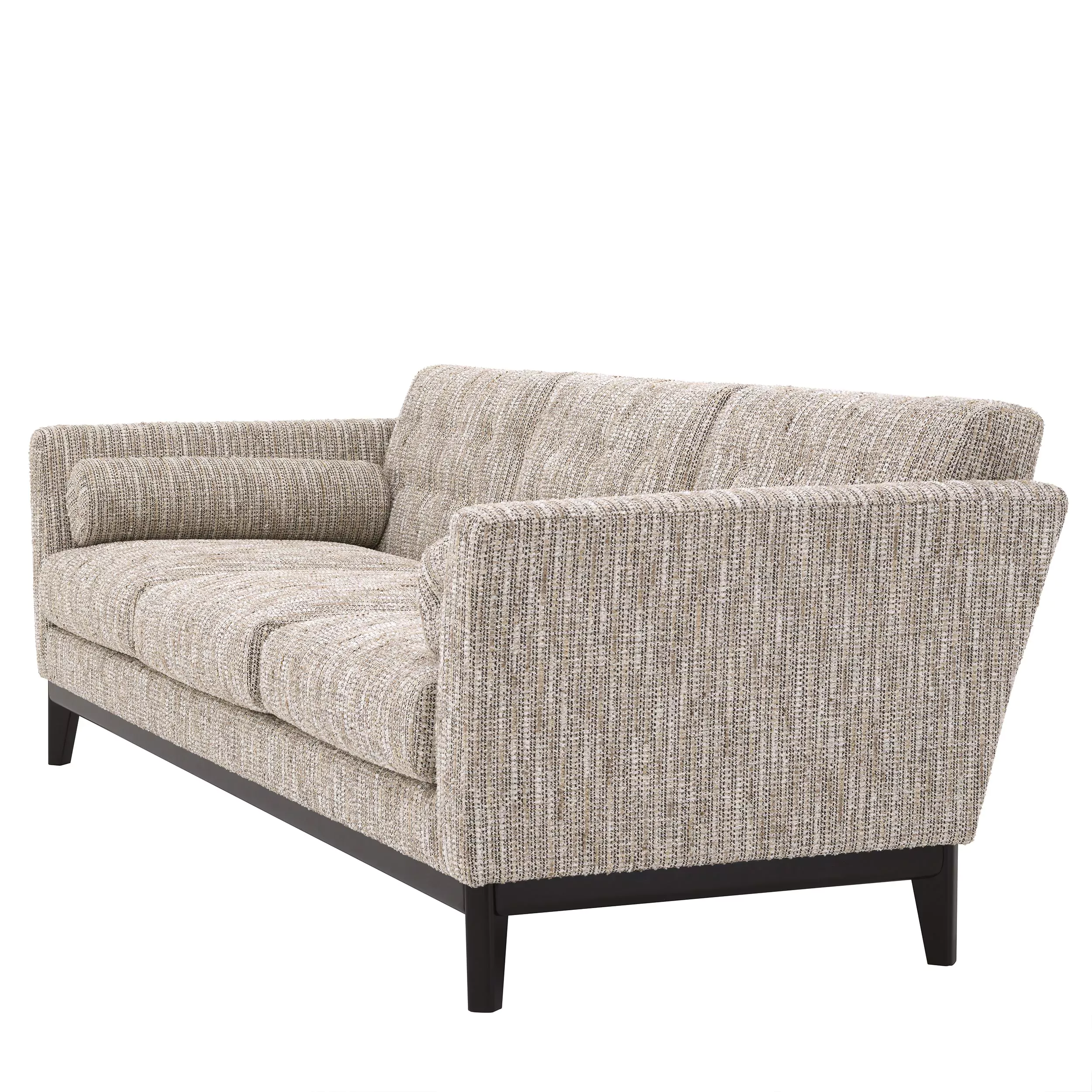 Canapea Flux, Bej 239x90xh78,5cm, baza neagra, cu lemn de pin si arcuri metalice | Eichholtz - 115246 [3]