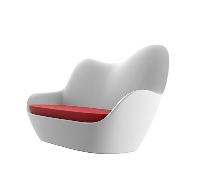 Canapea moderna exterior iluminare LED Sabinas 206x91x104 cm, polipropilena, diverse culori, 45009 - Vondom [2]