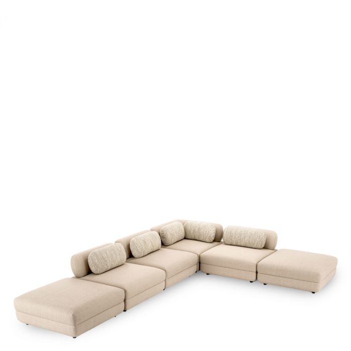   Canapea modulară Paulo scalea sand - Ottoman 118867 EICHHOLTZ [10]
