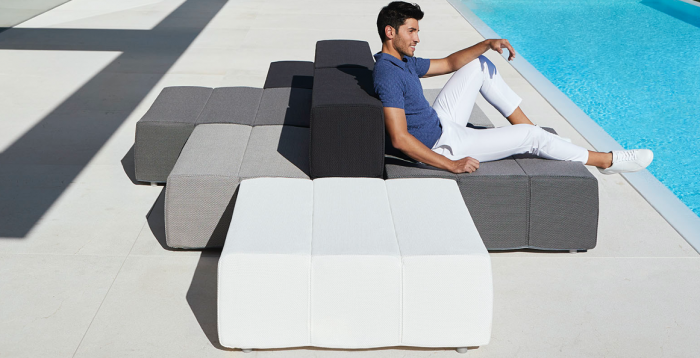 Canapea modulara premium Tablet pentru exterior, 519x137 cm, TABLET MODULAR - Vondom [4]