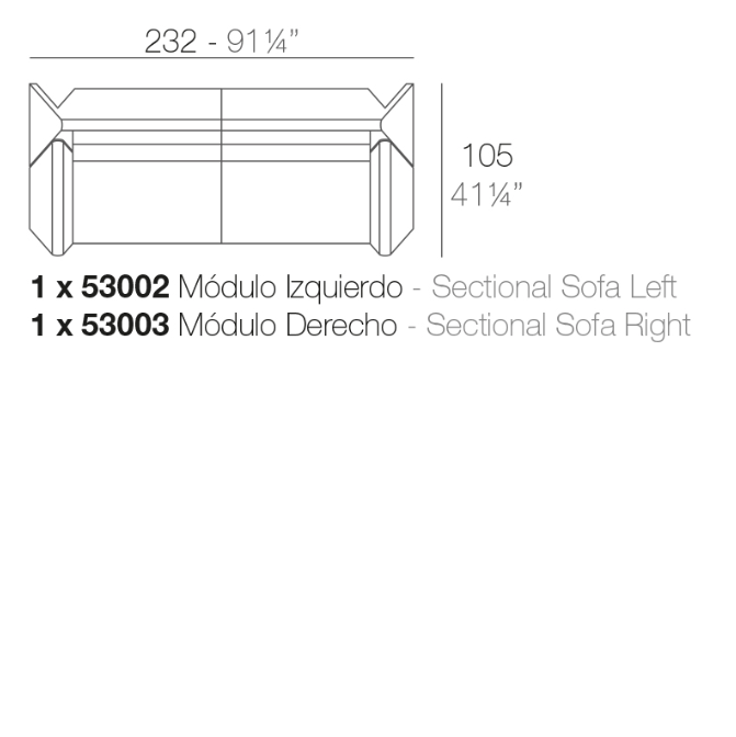 Canapea modulara premium Rest pentru exterior, 390X210 cm, REST MODULAR - Vondom [5]