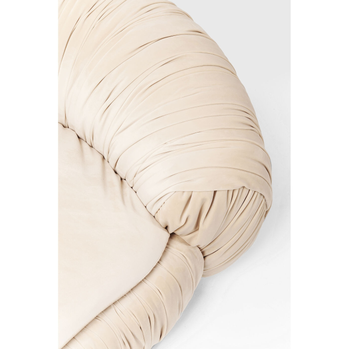 Canapea Perugia 195x119x65 cm, Catifea Țesătură Bej - Kare Design [3]