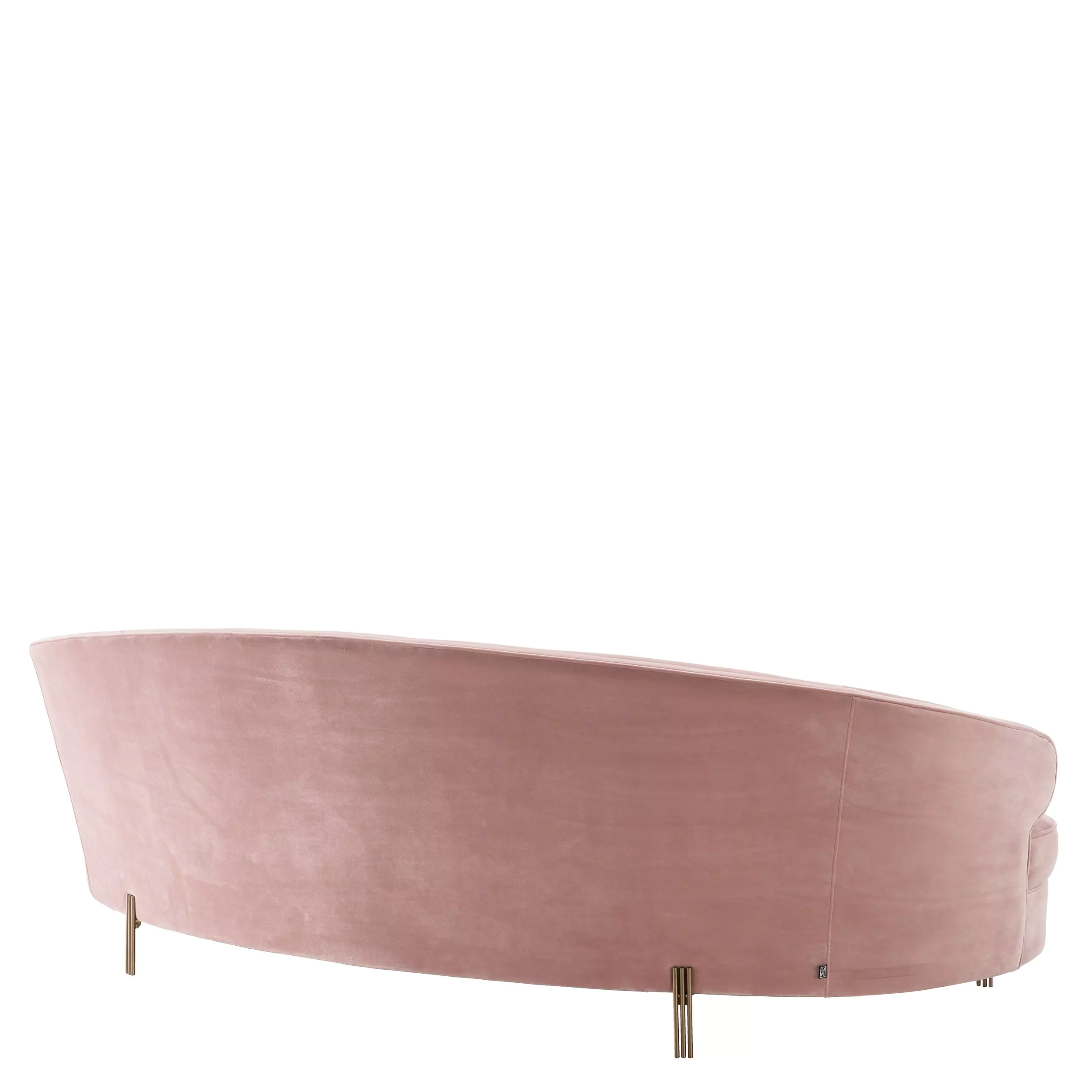 Canapea Pierson, Gri/ Roz 230x103xh78 cm, picioare aurii, cu lemn de pin si arcuri metalice | Eichholtz - 113405 [3]