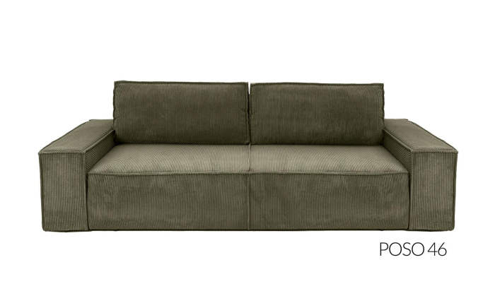 Canapea Pillow 255x102x90 cm, Țesătură Sztruksowa Poso 38 Bej Deschis - King Home [24]