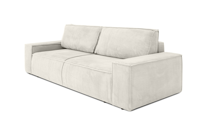 Canapea Pillow 255x102x90 cm, Țesătură Sztruksowa Poso 38 Bej Deschis - King Home [5]