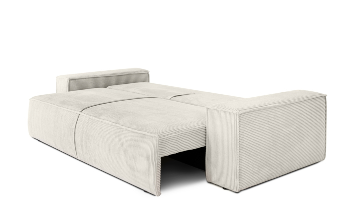 Canapea Pillow 255x102x90 cm, Țesătură Sztruksowa Poso 38 Bej Deschis - King Home [6]