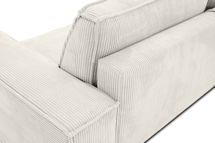 Canapea Pillow 255x102x90 cm, Țesătură Sztruksowa Poso 38 Bej Deschis - King Home [10]
