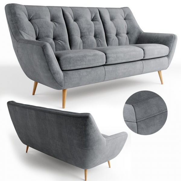 Canapea Scandi 137/187 cm, tapiterie personalizabila , SCANDI CANAPEA 2 0 B - Gala Collezione [5]