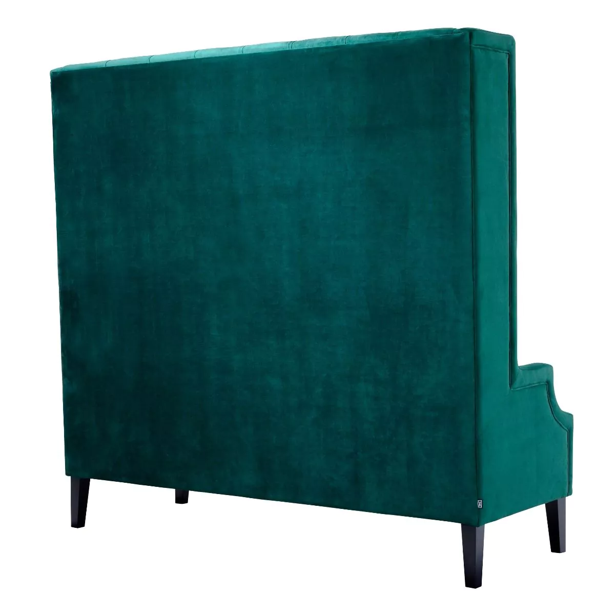 Canapea Spectator, Verde catifea 160x68xh160 cm, picioare negre, cu lemn de pin si arcuri metalice | Eichholtz - 113421 [4]