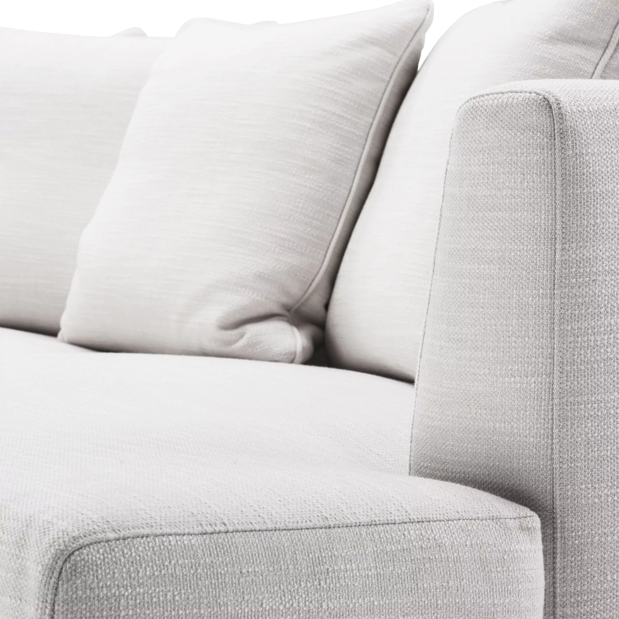 Canapea Taylor Lounge, Alb 265x151 cm, baza neagra, cu lemn de pin si arcuri metalice | Eichholtz - 113362 [8]