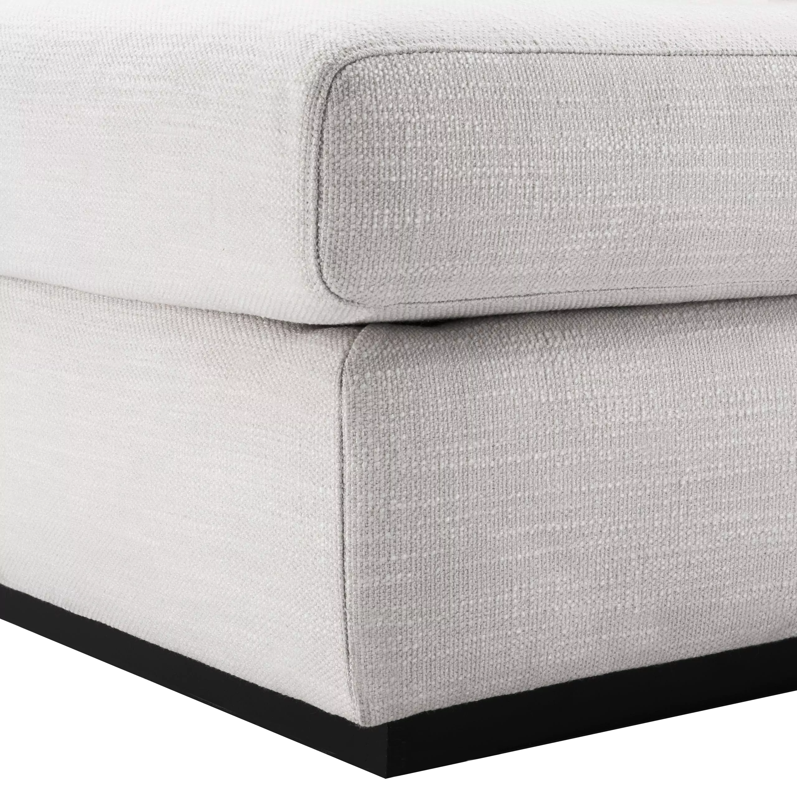 Canapea Taylor Lounge, Alb 265x151 cm, baza neagra, cu lemn de pin si arcuri metalice | Eichholtz - 113362 [6]