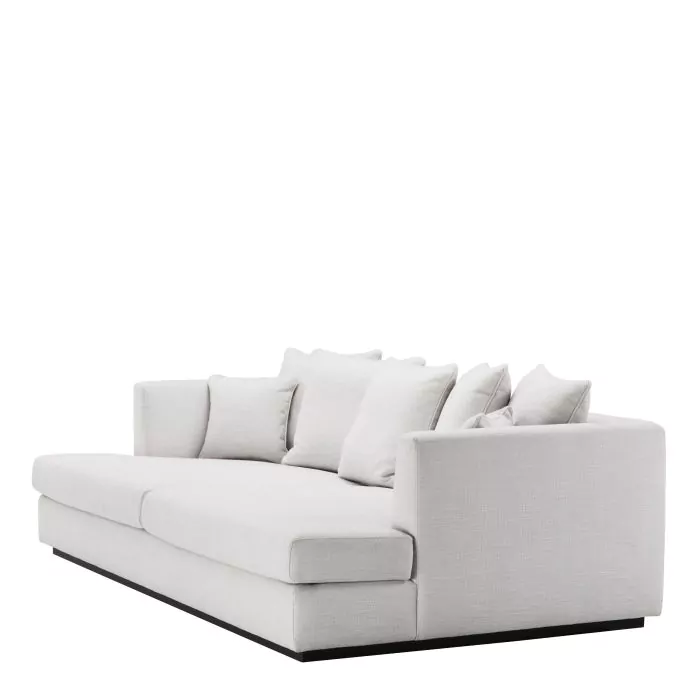 Canapea Taylor Lounge, Alb 265x151 cm, baza neagra, cu lemn de pin si arcuri metalice | Eichholtz - 113362 [4]