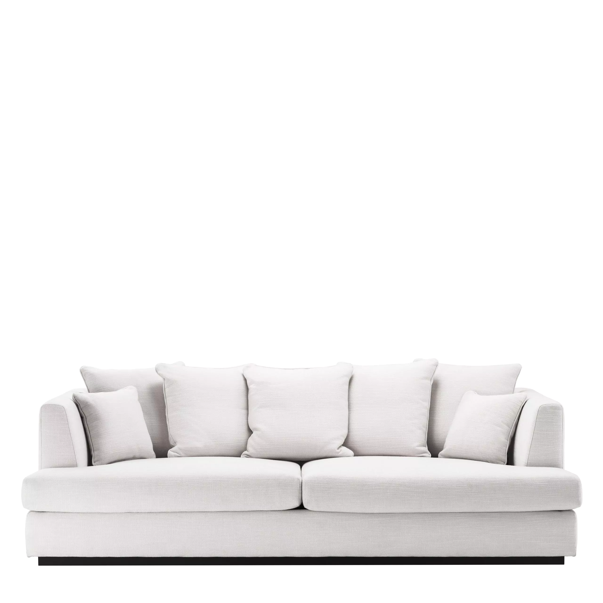 Canapea Taylor Lounge, Alb 265x151 cm, baza neagra, cu lemn de pin si arcuri metalice | Eichholtz - 113362 [2]