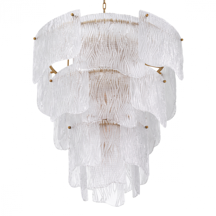   Candelabru Asinara L din sticlă texturată clară 118763 EICHHOLTZ [4]