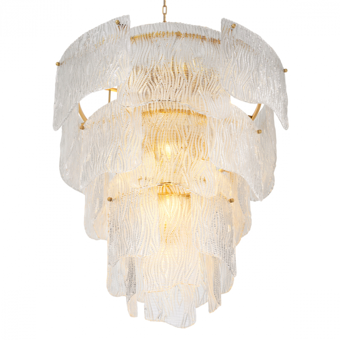   Candelabru Asinara L din sticlă texturată clară 118763 EICHHOLTZ [3]