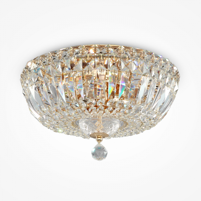 Candelabru Basfor DIA100-CL-03-G, 3xE14, auriu+transparent, IP20, Maytoni [1]