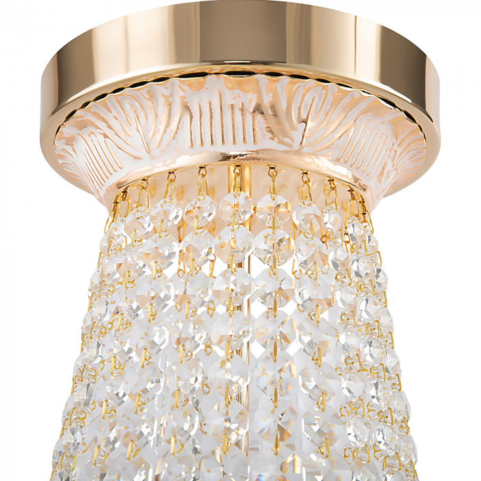 Candelabru Bella DIA750-TT50-WG, 8xE14, auriu+transparent, IP20, Maytoni [6]
