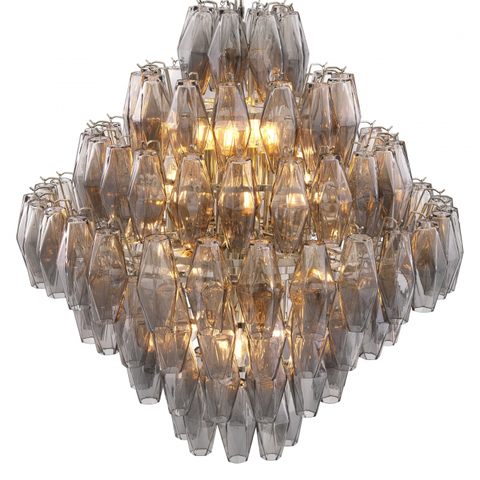   Candelabru Benini L finisaj nichel sticlă fumurie 115533 EICHHOLTZ [3]