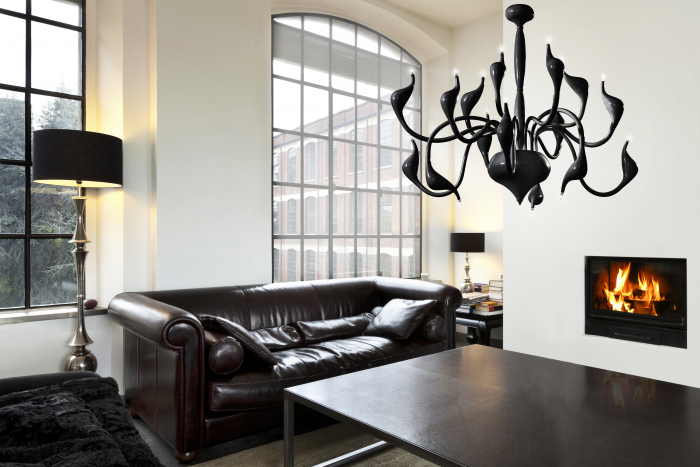 Candelabru de lux Charles, auriu/negru/crom/alb, metal, design elegant modern, AZ 0045 - Azzardo [11]