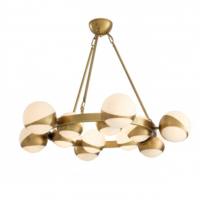   Candelabru Piazetta finisaj din alamă antică 113058 EICHHOLTZ [2]