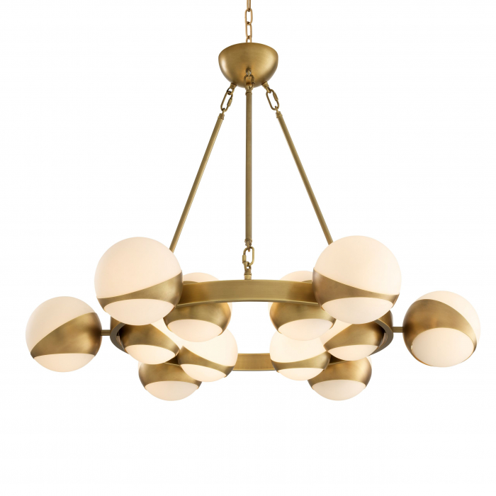   Candelabru Piazetta finisaj din alamă antică 113058 EICHHOLTZ [3]