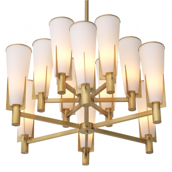   Candelabru Dino Double finisaj din alamă antică 115496 EICHHOLTZ [4]