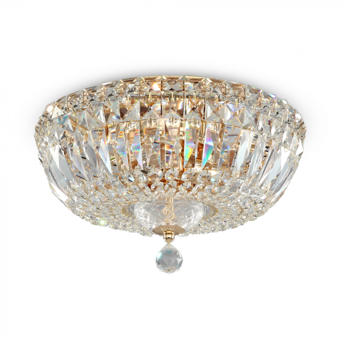 Candelabru Basfor DIA100-CL-03-G, 3xE14, auriu+transparent, IP20, Maytoni [3]