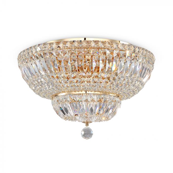 Candelabru Basfor DIA100-CL-12-G, 12xE14, auriu+transparent, IP20, Maytoni [1]