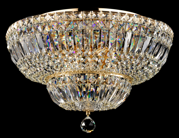 Candelabru Basfor DIA100-CL-12-G, 12xE14, auriu+transparent, IP20, Maytoni [3]