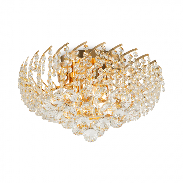 Candelabru Karolina DIA120-06-G, 6xE27, auriu+transparent, IP20, Maytoni [3]