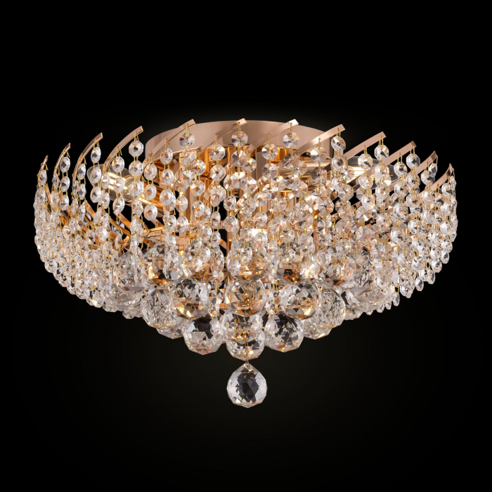 Candelabru Karolina DIA120-06-G, 6xE27, auriu+transparent, IP20, Maytoni [2]
