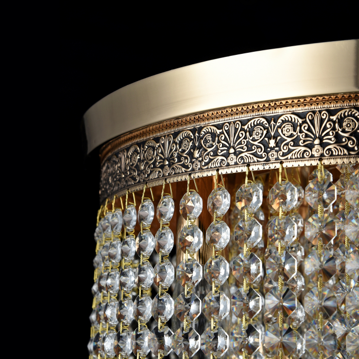 Candelabru Cascade DIA522-CL-07-G, 7xE14, auriu+transparent, IP20, Maytoni [4]