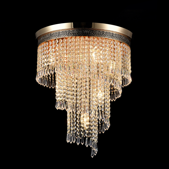 Candelabru Cascade DIA522-CL-07-G, 7xE14, auriu+transparent, IP20, Maytoni [2]