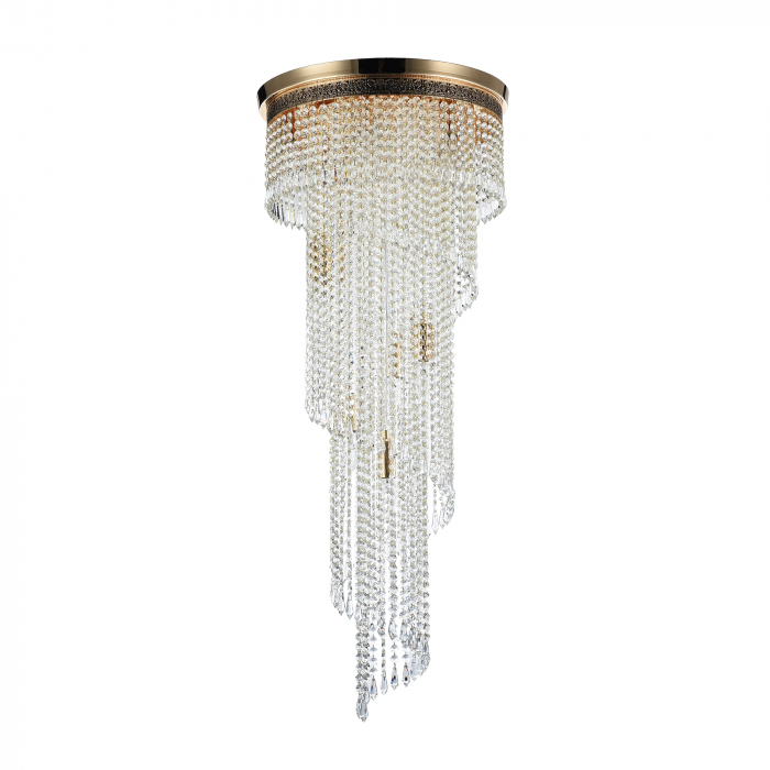 Candelabru Cascade DIA522-CL-12-G, 12xE14, auriu+transparent, IP20, Maytoni [5]