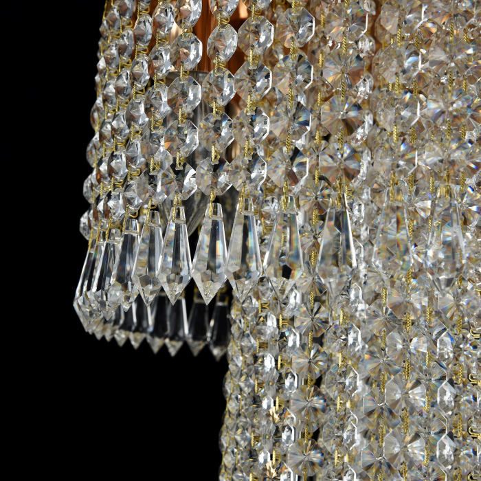 Candelabru Cascade DIA522-CL-12-G, 12xE14, auriu+transparent, IP20, Maytoni [6]