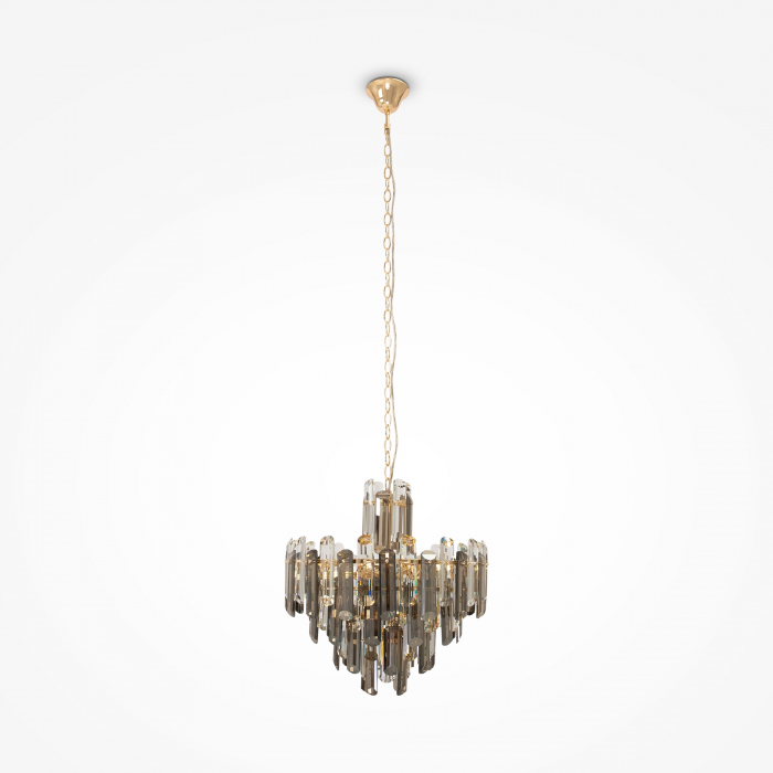 Candelabru Flare DIA200PL-06G, 6xE14, auriu+transparent, IP20, Maytoni [1]